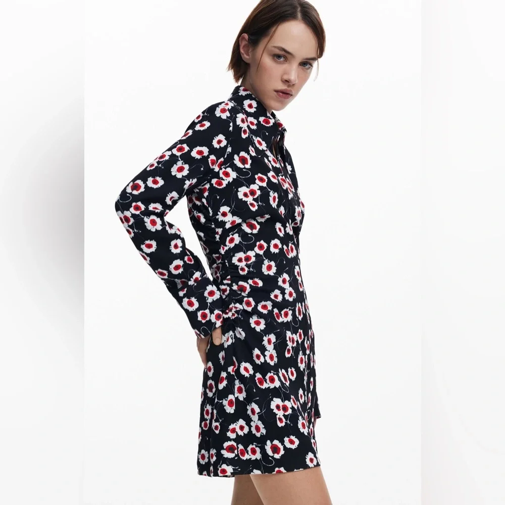 Desigual Short Floral Shirt Dress